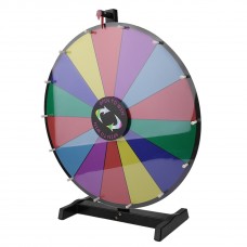 24inch 14 Grids Color Prize Wheel Tabletop Spin Game Lucky Rotary Module Wheel For Fortune Trade Show Fun Game   